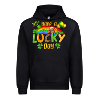 Black St. Patrick's Have a lucky day Urban Hoodie - OliviaCreatesArt