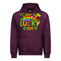 Mauve Wine St. Patrick's Have a lucky day Urban Hoodie - OliviaCreatesArt