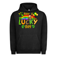 Pigment Black St. Patrick's Have a lucky day Urban Hoodie - OliviaCreatesArt