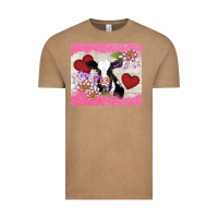 Vintage Coffee lotus heart cow valentine Vintage Tee - AdoDesignShop