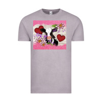 Vintage Zinc lotus heart cow valentine Vintage Tee - AdoDesignShop