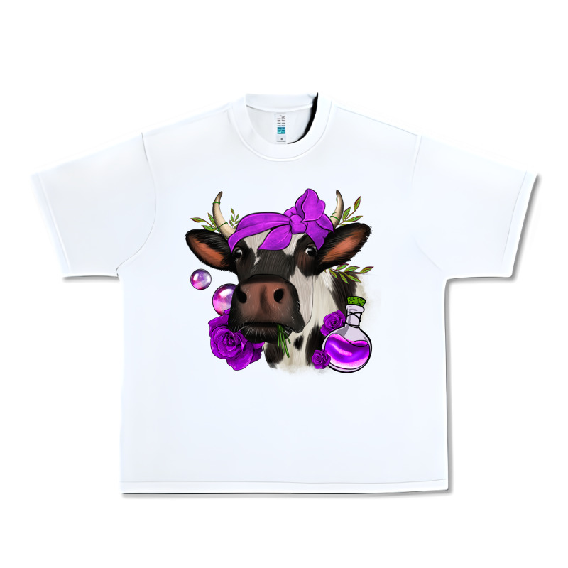 Halloween Roses Cow Urban Heavy Tee by Jasminsmagicworld | Teevron