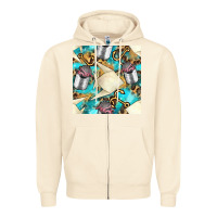 Sandshell Paper Fish And Canned With Anchor Seamless Pattern Pbs Zipper Hoodie - BundleAndBundleShop