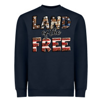 Navy Land of the free America western pattern Heavyweight Sweatshirt - Jasminsmagicworld
