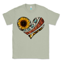 Matcha western sunflower cowhide  heart Classic Tee - Jasminsmagicworld