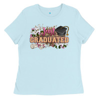 Baby Blue just graduated Ladies Tee - Zillion Design Studio