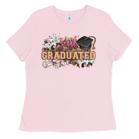 Bubblegum Pink just graduated Ladies Tee - Zillion Design Studio