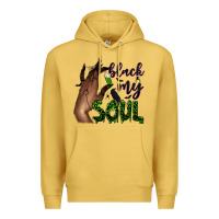 Antique Gold Black my soul Premium Hoodie - NancyCooperArtShop