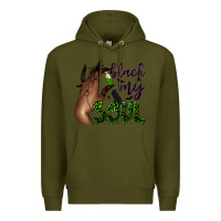 Army Green Black my soul Premium Hoodie - NancyCooperArtShop