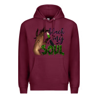 Burgundy Black my soul Premium Hoodie - NancyCooperArtShop
