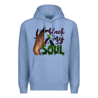 Colony Blue Black my soul Premium Hoodie - NancyCooperArtShop