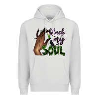 Dove Grey Black my soul Premium Hoodie - NancyCooperArtShop