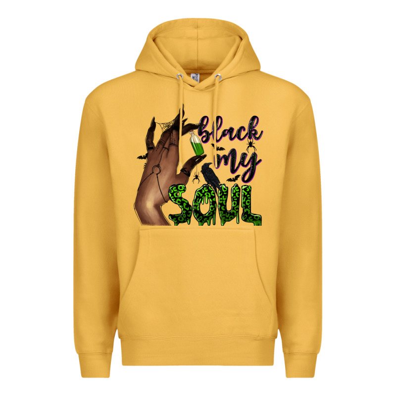 Black My Soul Premium Hoodie by NancyCooperArtShop | Teevron