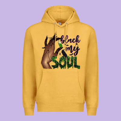 Black My Soul Premium Hoodie Designed By Nancycooperartshop