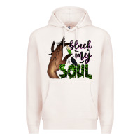 Pale Pink Black my soul Premium Hoodie - NancyCooperArtShop