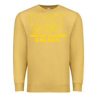 Antique Gold BEST WIFE IN THE GALAXY Premium Sweatshirt - Bettercallsaul