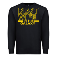 Black BEST WIFE IN THE GALAXY Premium Sweatshirt - Bettercallsaul