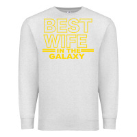 Oatmeal Heather BEST WIFE IN THE GALAXY Premium Sweatshirt - Bettercallsaul