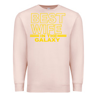 Pale Pink BEST WIFE IN THE GALAXY Premium Sweatshirt - Bettercallsaul