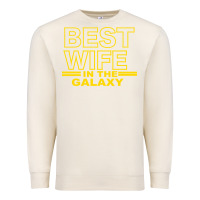 Sandshell BEST WIFE IN THE GALAXY Premium Sweatshirt - Bettercallsaul
