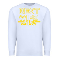 White BEST WIFE IN THE GALAXY Premium Sweatshirt - Bettercallsaul
