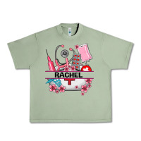 Oil Green costom name nurse hat and elements Urban Heavy Tee - AdoDesignShop