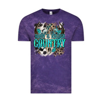 Cloud Purple born  raised country Vintage Tee - NancyCooperArtShop