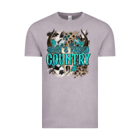 Vintage Zinc born  raised country Vintage Tee - NancyCooperArtShop