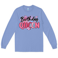 Colony Blue birthday queen Long Sleeve Tee - MaliasSmallBusiness