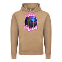 Vintage Coffee neon moon Vintage Hoodie - JahusDesignShop