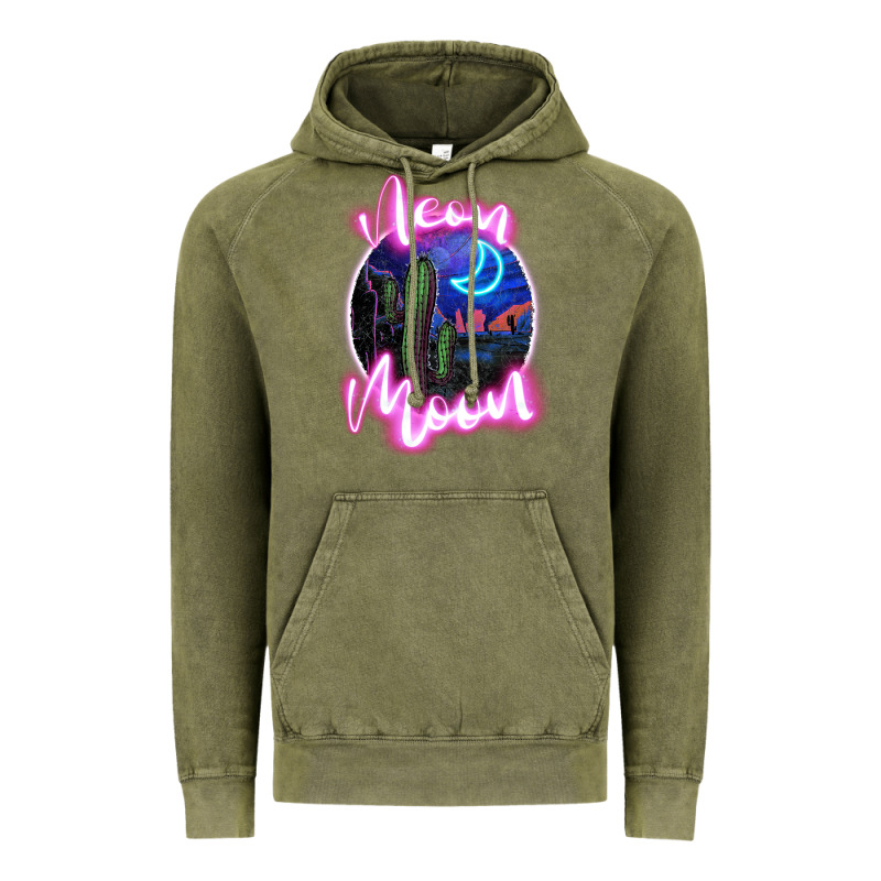Neon Moon Vintage Hoodie by JahusDesignShop | Teevron