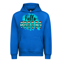 Cobalt Hello Summer Serape Turquoise Urban Hoodie - CowCowDesign