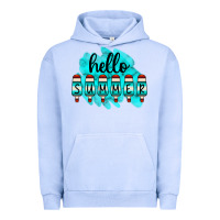 Pigment Grape Ice Hello Summer Serape Turquoise Urban Hoodie - CowCowDesign