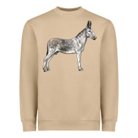 Mushroom Andalusian Donkey Heavyweight Sweatshirt - LillyAllenDesigns