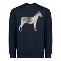 Navy Andalusian Donkey Heavyweight Sweatshirt - LillyAllenDesigns