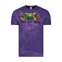 Cloud Purple peace love turkey Vintage Tee - LillyAllenDesigns