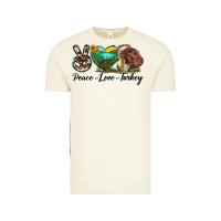 Peace Love Turkey Vintage Tee | Teevron