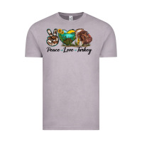 Vintage Zinc peace love turkey Vintage Tee - LillyAllenDesigns