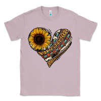 Lilac western sunflower leopard cowhide heart Classic Tee - Jasminsmagicworld