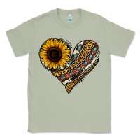 Matcha western sunflower leopard cowhide heart Classic Tee - Jasminsmagicworld