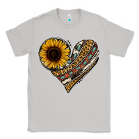 Moon Dust western sunflower leopard cowhide heart Classic Tee - Jasminsmagicworld
