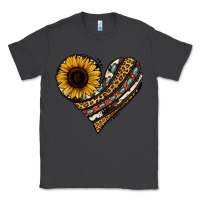 Smoke western sunflower leopard cowhide heart Classic Tee - Jasminsmagicworld