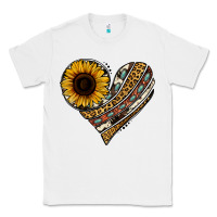 White western sunflower leopard cowhide heart Classic Tee - Jasminsmagicworld