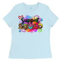 Baby Blue support squad Ladies Tee - Zillion Design Studio