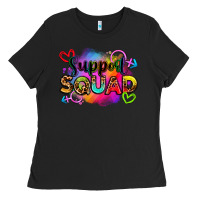 Black support squad Ladies Tee - Zillion Design Studio