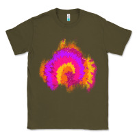 Army Green tie dye glitter patch Classic Tee - AdoDesignShop