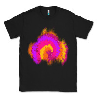 Black tie dye glitter patch Classic Tee - AdoDesignShop