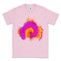 Bubblegum Pink tie dye glitter patch Classic Tee - AdoDesignShop