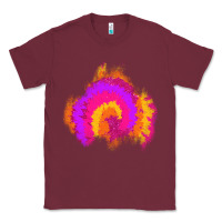 Burgundy tie dye glitter patch Classic Tee - AdoDesignShop