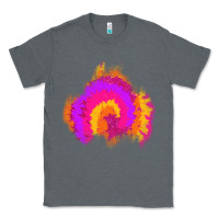 Charcoal Heather tie dye glitter patch Classic Tee - AdoDesignShop